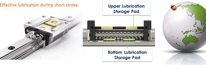 Effective lubrication during short stroke.